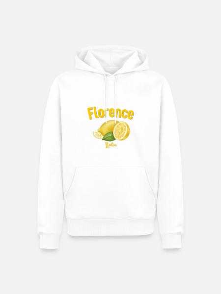 Florenz - Italien - Toskana - Reise - Urlaub - Männer Premium Bio Hoodie - Weiß