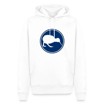 Kiwi - Neuseeland - New Zealand - Maori - Aotearoa - Männer Premium Bio Hoodie - Weiß - Vorne - Nico (187cm)