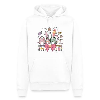 Jour de Pâques Femmes Léopard Mama Lapin Lapin - Sweat à capuche Premium bio Homme - blanc - Devant - Nico (187cm)