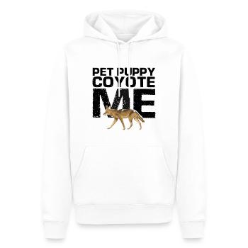 Conception de coyote pour les réacteurs de coyote - Sweat à capuche Premium bio Homme - blanc - Devant - Nico (187cm)