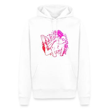 Plongée Libre Plongée Plongeur Plongeur Plongée - Sweat à capuche Premium bio Homme - blanc - Devant - Nico (187cm)