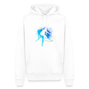 Ski Women Men Skiing Stunt Ski Winter Sports - Men’s Premium Organic Hoodie - white - Front - Nico (187cm)
