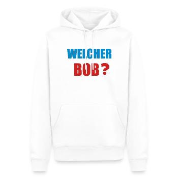 welcher bob - Männer Premium Bio Hoodie - Weiß - Vorne - Nico (187cm)