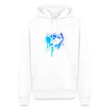 Femmes Hommes Plongée sous-marine Plongée Plongée Plongée - Sweat à capuche Premium bio Homme - blanc - Devant - Nico (187cm)