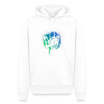 Plongeur Plongée Libre Femme Homme - Sweat à capuche Premium bio Homme - blanc - Devant - Nico (187cm)