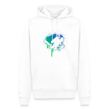 Plongeur Plongée Libre Plongée Homme - Sweat à capuche Premium bio Homme - blanc - Devant - Nico (187cm)