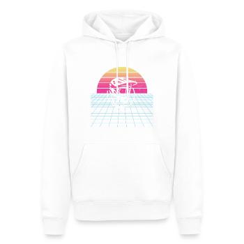Cyclisme Femme VTT Homme Vélo de montagne Cyclisme - Sweat à capuche Premium bio Homme - blanc - Devant - Nico (187cm)