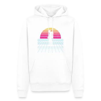 Escalade Hommes Grimpeur Escalade Bloc - Sweat à capuche Premium bio Homme - blanc - Devant - Nico (187cm)