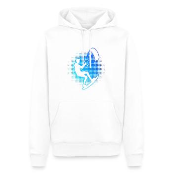 Women's Kitesurf Kitesurfer Kitesurfing Kiting - Sweat à capuche Premium bio Homme - blanc - Devant - Nico (187cm)