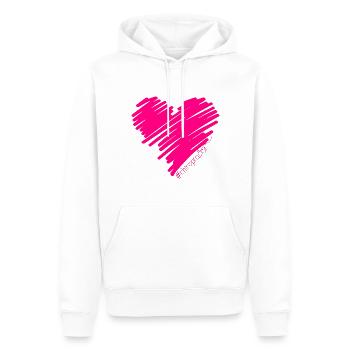 Chiropraticien Physiothérapeute Cœur I Cadeau - Sweat à capuche Premium bio Homme - blanc - Devant - Nico (187cm)