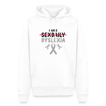 Legasthenie-Intervention für Legasthenie-Therapie - Männer Premium Bio Hoodie - Weiß - Vorne - Nico (187cm)