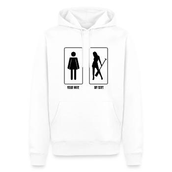 Entraîneur de bateaux-dragons pour les courses de bateaux chinois - Sweat à capuche Premium bio Homme - blanc - Devant - Nico (187cm)