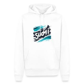 Suomi Finland Finnland - Männer Premium Bio Hoodie - Weiß - Vorne - Nico (187cm)