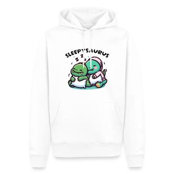 Sleepysaurus Official Sleep Outfit Chemise de nuit - Sweat à capuche Premium bio Homme - blanc - Devant - Nico (187cm)