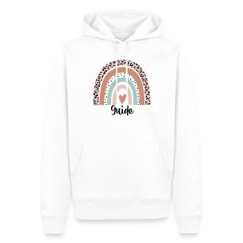 Guide Regenbogen Leopard Lustiger Guide Geschenk - Männer Premium Bio Hoodie - Weiß - Vorne - Nico (187cm)