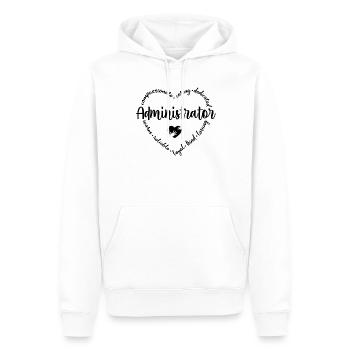 Administrateur - Sweat à capuche Premium bio Homme - blanc - Devant - Nico (187cm)