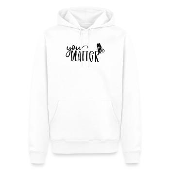 You Matter Schmetterling Ptbs Bipolare psychische Gesundheit - Männer Premium Bio Hoodie - Weiß - Vorne - Nico (187cm)