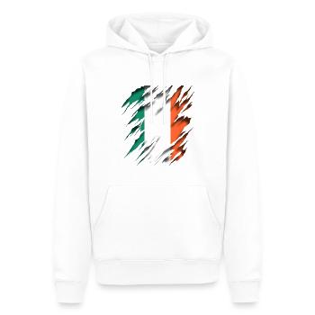 Irlande - Sweat à capuche Premium bio Homme - blanc - Devant - Nico (187cm)