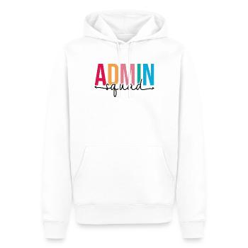 Admin Squad Administrative Assistant Admin Team - Men’s Premium Organic Hoodie - white - Front - Nico (187cm)