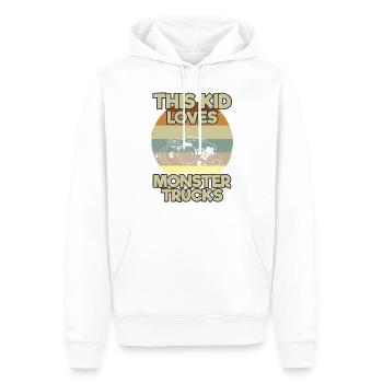 Monster Truck Große Reifen Kind Liebe I Geschenk - Männer Premium Bio Hoodie - Weiß - Vorne - Nico (187cm)