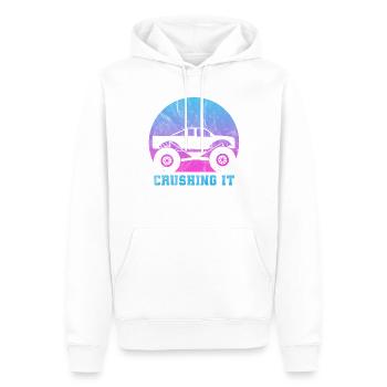 Monster Truck Große Reifen Kind Liebe I Geschenk - Männer Premium Bio Hoodie - Weiß - Vorne - Nico (187cm)