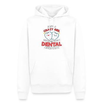 Zahnarzt Zahnarzthelferin Beruf Praxis I Geschenk - Männer Premium Bio Hoodie - Weiß - Vorne - Nico (187cm)