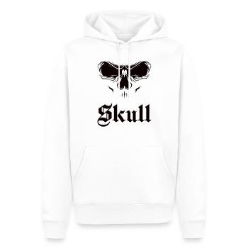 Totenkopf als Geschenkidee - Männer Premium Bio Hoodie - Weiß - Vorne - Nico (187cm)