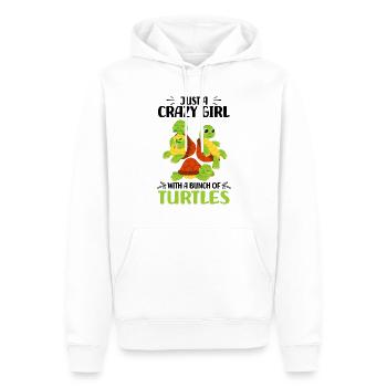 Tortoises - Men’s Premium Organic Hoodie - white - Front - Nico (187cm)