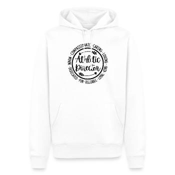 Athletic Director - Men’s Premium Organic Hoodie - white - Front - Nico (187cm)