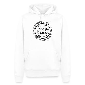 Onkologische Krankenschwester - Männer Premium Bio Hoodie - Weiß - Vorne - Nico (187cm)