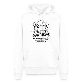 19. Geburtstag Happy Birthday Lustig 19 Jahre - Männer Premium Bio Hoodie - Weiß - Vorne - Nico (187cm)