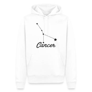 Zodiac sign Cancer - Zodiac sign - Men’s Premium Organic Hoodie - white - Front - Nico (187cm)
