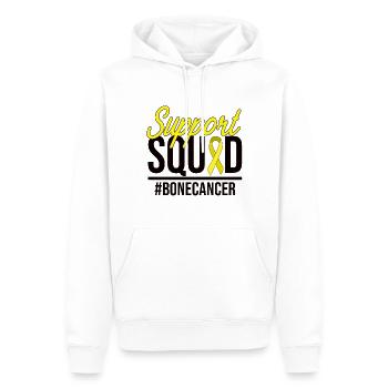 Support Squad - Bone Cancer - Männer Premium Bio Hoodie - Weiß - Vorne - Nico (187cm)