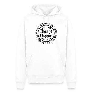 Responsabilité Infirmière Vie IA Appréciation de l’escouade des infirmières - Sweat à capuche Premium bio Homme - blanc - Devant - Nico (187cm)