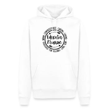Erzieherin Krankenschwester Leben Schule Krankenpflege Ausbildung - Männer Premium Bio Hoodie - Weiß - Vorne - Nico (187cm)