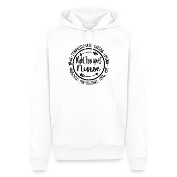 Escadron de soins infirmiers de transport aérien - Sweat à capuche Premium bio Homme - blanc - Devant - Nico (187cm)
