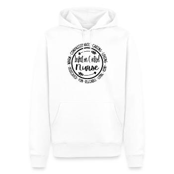 Escouade de soins infirmiers de l’infirmière de contrôle des infections - Sweat à capuche Premium bio Homme - blanc - Devant - Nico (187cm)