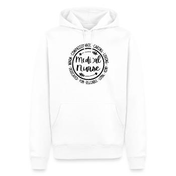 Medizinische Krankenschwester Life Nursing Squad Wertschätzung - Männer Premium Bio Hoodie - Weiß - Vorne - Nico (187cm)