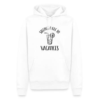 silence mode in vacancy. - Men’s Premium Organic Hoodie - white - Front - Nico (187cm)