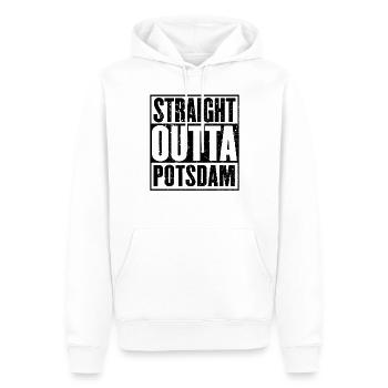 Tout droit sorti de Potsdam - Sweat à capuche Premium bio Homme - blanc - Devant - Nico (187cm)