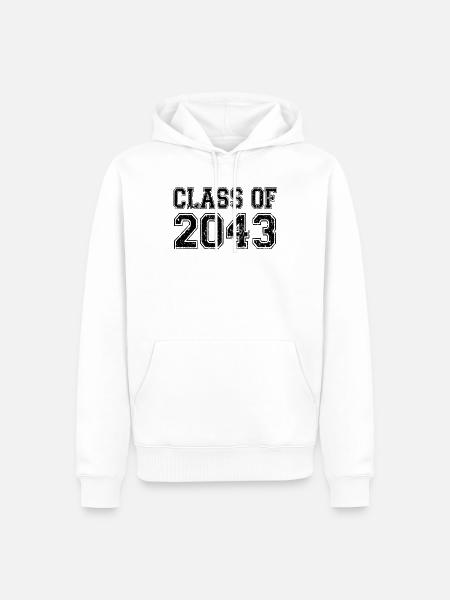 Klasse von 2043 - Männer Premium Bio Hoodie - Weiß