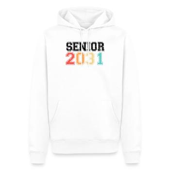 Senior 2031 Retro Jahrgang - Männer Premium Bio Hoodie - Weiß - Vorne - Nico (187cm)
