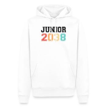 Junior 2038 Retro Jahrgang - Männer Premium Bio Hoodie - Weiß - Vorne - Nico (187cm)