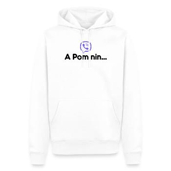 A Pom n-i-n... - Männer Premium Bio Hoodie - Weiß - Vorne - Nico (187cm)