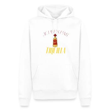 Je peux pas j'ai Tequila - Sweat à capuche Premium bio Homme - blanc - Devant - Nico (187cm)