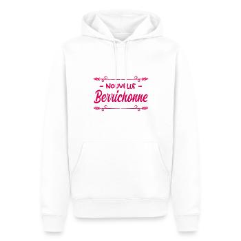 Nouvelle Berrichonne. - Sweat à capuche Premium bio Homme - blanc - Devant - Nico (187cm)