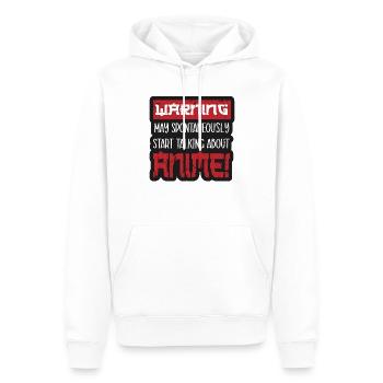 Un fan d’anime présente un cosplay de dessin animé japonais - Sweat à capuche Premium bio Homme - blanc - Devant - Nico (187cm)