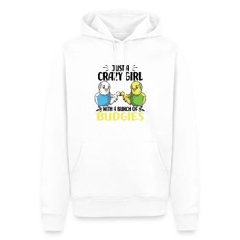 Wellensittiche Liebhaber | Vögel Haustier - Männer Premium Bio Hoodie - Weiß - Vorne - Nico (187cm)