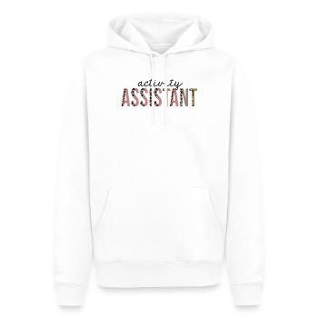 Activity Assistant Leopard Print Lustig - Männer Premium Bio Hoodie - Weiß - Vorne - Nico (187cm)