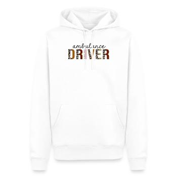 Krankenwagenfahrer-Leoparden-Druck lustig - Männer Premium Bio Hoodie - Weiß - Vorne - Nico (187cm)